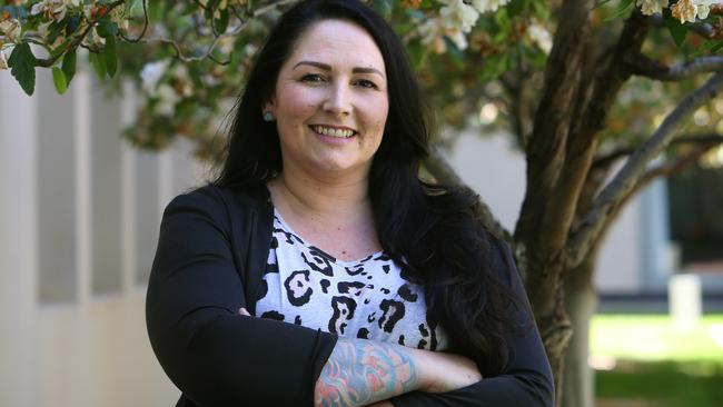 Sonya Ryan, Carly’s mother and founder of the Carly Ryan Foundation, at Parliament House in Canberra. Picture: Kym Smith