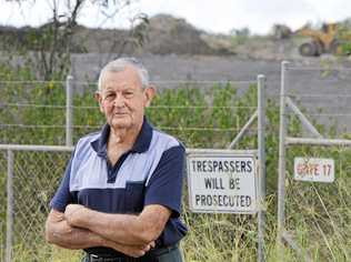 Swanbank resident Joe Llewellyn is angry about the odour that comes from the local industry surrounding his home. Picture: Inga Williams