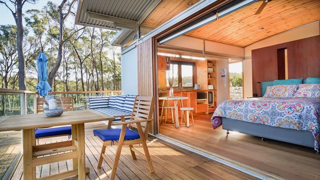 One of the Free Spirit Pods on Bruny Island.