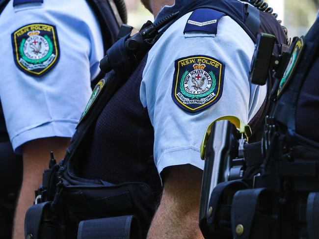 SYDNEY, AUSTRALIA , NSW Police Force general generic stock GV breaking news police tape image at the Headquarters in Surry Hills, Sydney Australia. Picture: NCA Newswire / Gaye Gerard