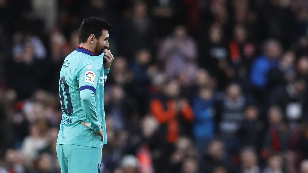 Lionel Messi is locked in a public feud with Barcelona’s sporting director.