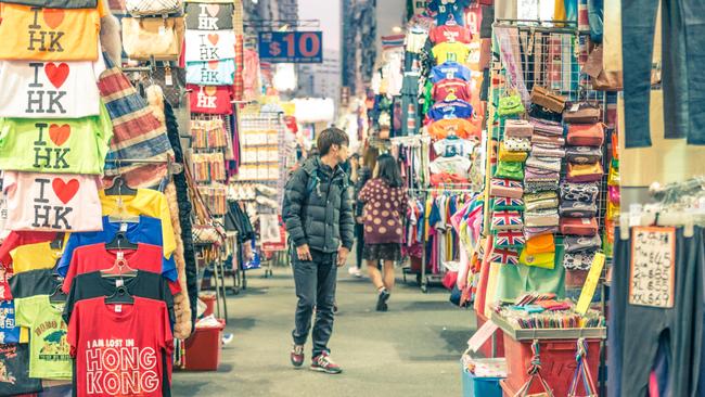 Hong Kong’s Temple Steet night market.