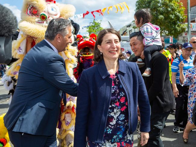 Former NSW Premier Gladys Berejiklian at the Cabramatta Moon Festival in 2018. Picture: Jordan Shields.