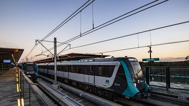 Trains between Tallawong and Castle Hill were paralysed by power failure.