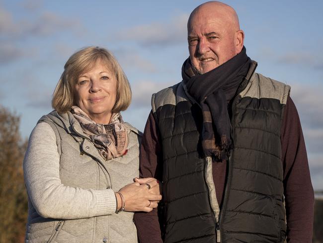 Tony and Debbie Sullivan, of Glenelg in Adelaide. Picture: Ella Pellegrini