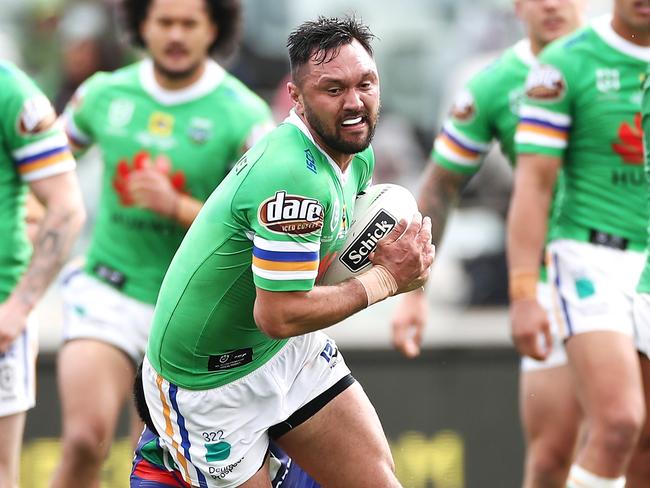 Jordan Rapana is on Wests Tigers’ radar. Picture: Cameron Spencer/Getty