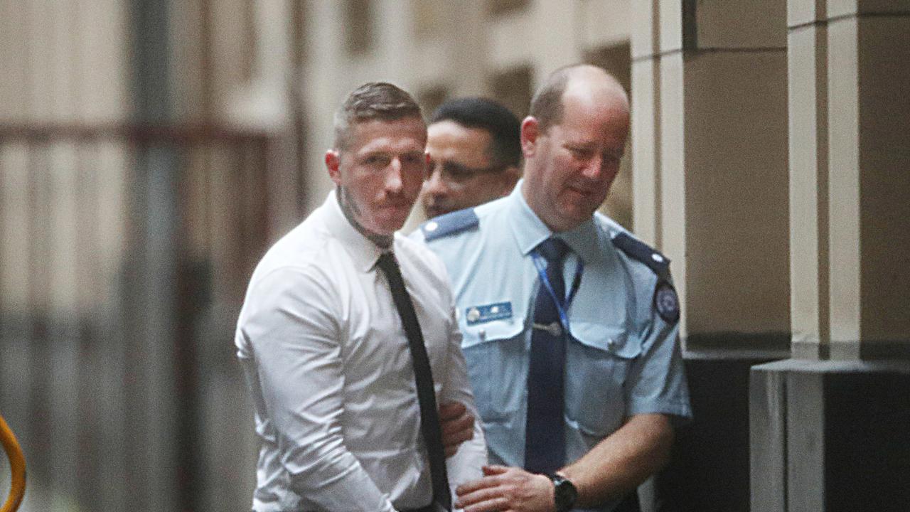 Tyson Armstrong, arrives at the Supreme Court of Victoria over the Crown Casino food court death of Luke Anthony Francis in March 2022. Picture: David Crosling