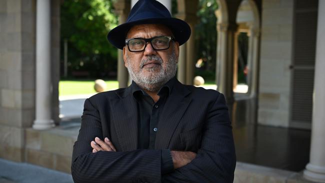Aboriginal leader Noel Pearson, outside, near his office, at QUT, in Brisbane. Picture: Lyndon Mechielsen/The Australian