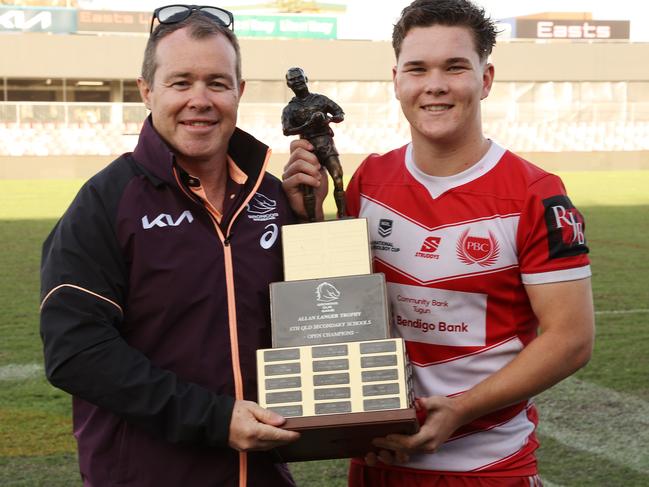 Man of the Match PBC Captain Zane Harrison in the Langer Trophy Grand Final. Picture: Liam Kidston