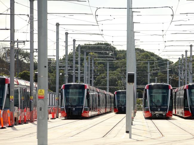 The tram stabling yard at Randwick has caused concerns for residents. Picture: Sam Ruttyn