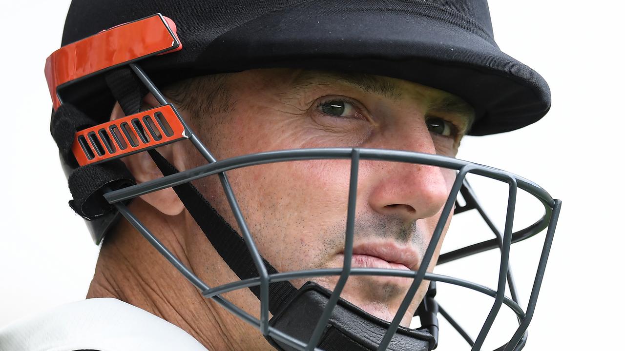 Shaun Marsh looks on during day one of the Marsh Sheffield Shield match between Queensland and Western Australia at the Gabba.