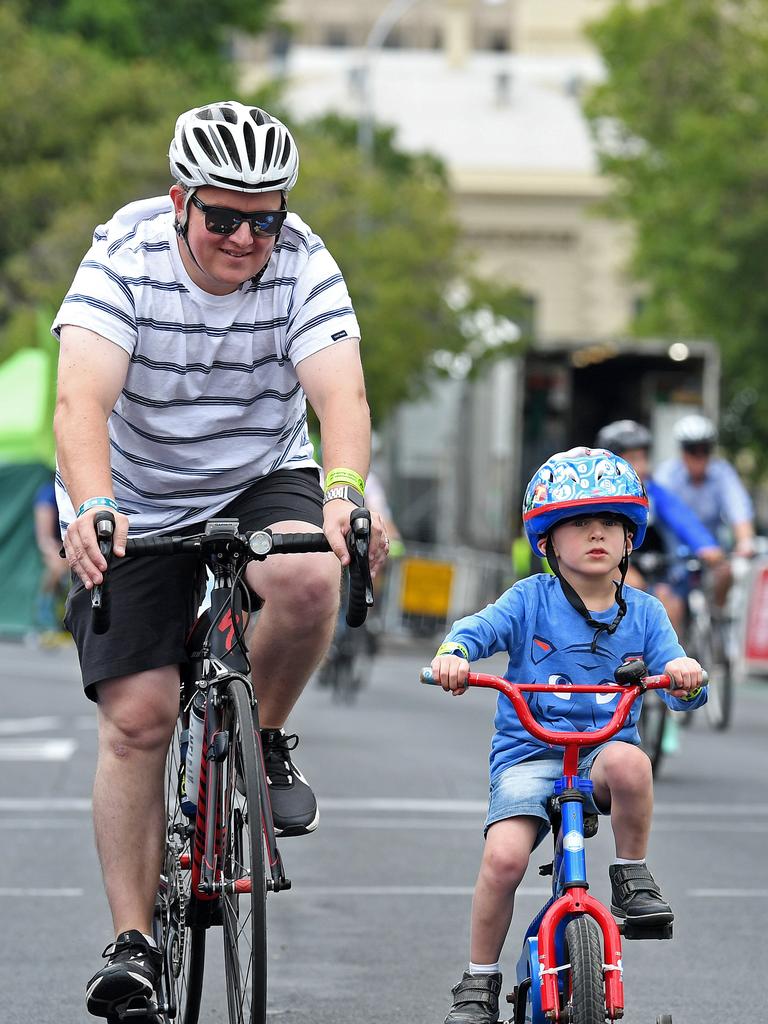 The Tour Down Under’s Westpac Family Ride on January 19, 2020. Picture: Tom Huntley