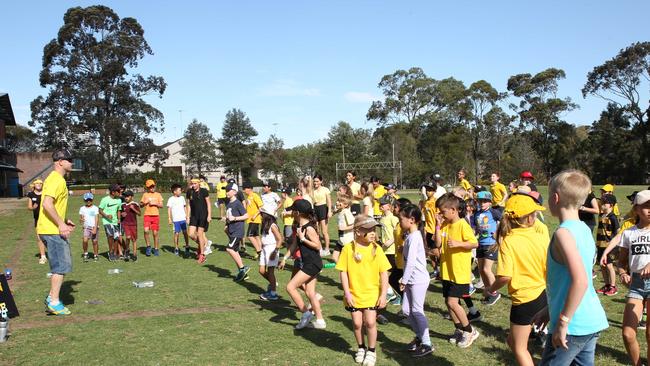 The young athletes took part in a number of Invictus-inspired games and activities including tug of war and capture the flag.