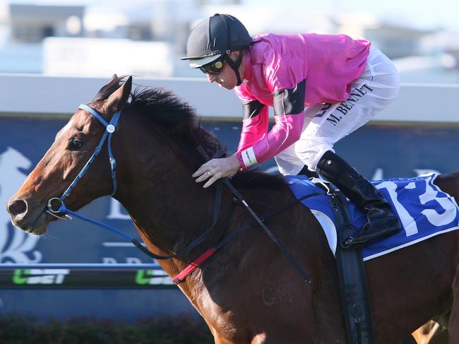 Dantga wins at Doomben in 2015. Picture: Grant Peters, Trackside Photography.