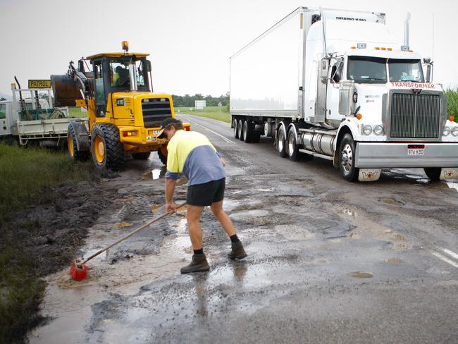 The Bruce Highway was recently damaged in the floods