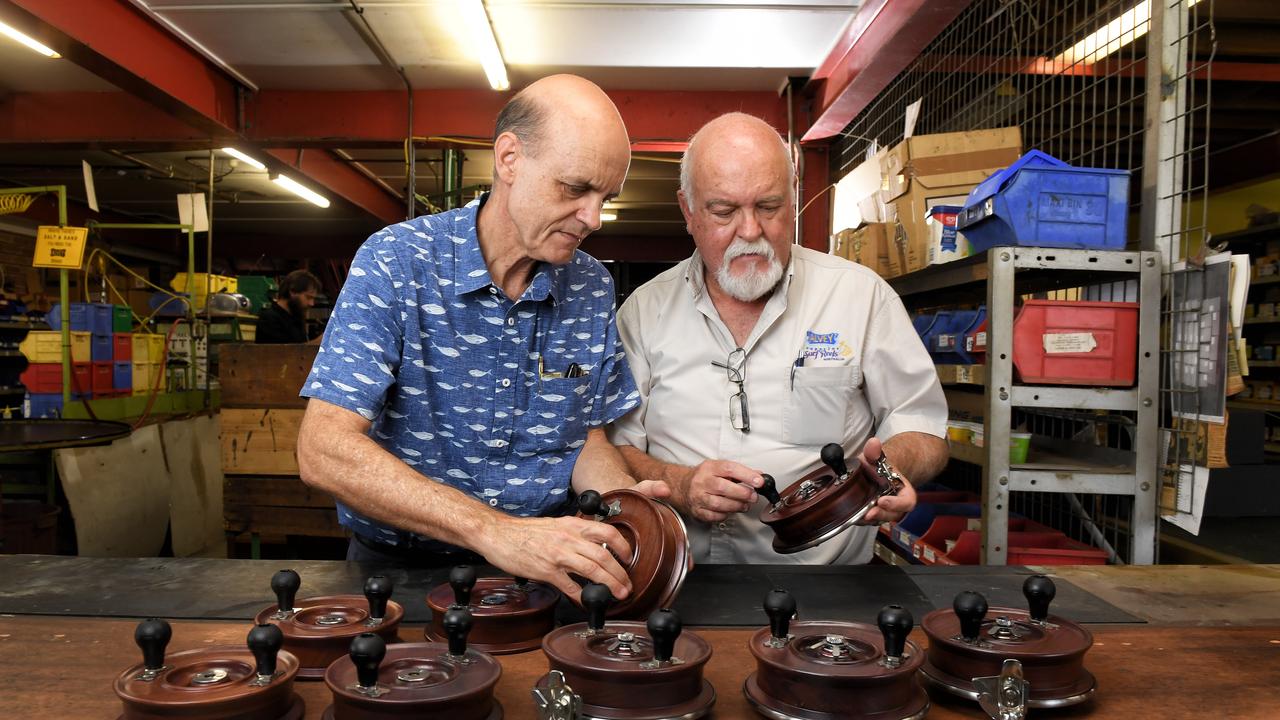 Alvey produces reels made from 200-year-old timber