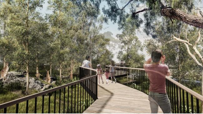 A concept plan of the Taronga Zoo redevelopment.