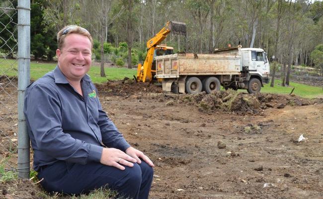 Lismore City Council's Waste Operations Coordinator Kevin Trustum is thrilled work on the Lismore City Environment Education Centre has begun.