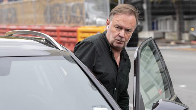 Gregory Geason leaves the Hobart Magistrates Court. Picture: Chris Kidd