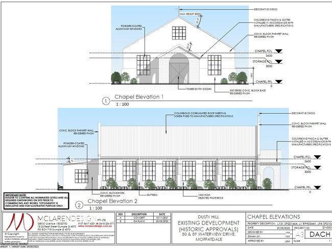 Plans for Joe Prendergast’s Dusty Hill Winery.