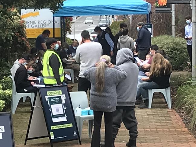 Hundreds of people turned up to Burnie’s super-vaccination clinic on Saturday.