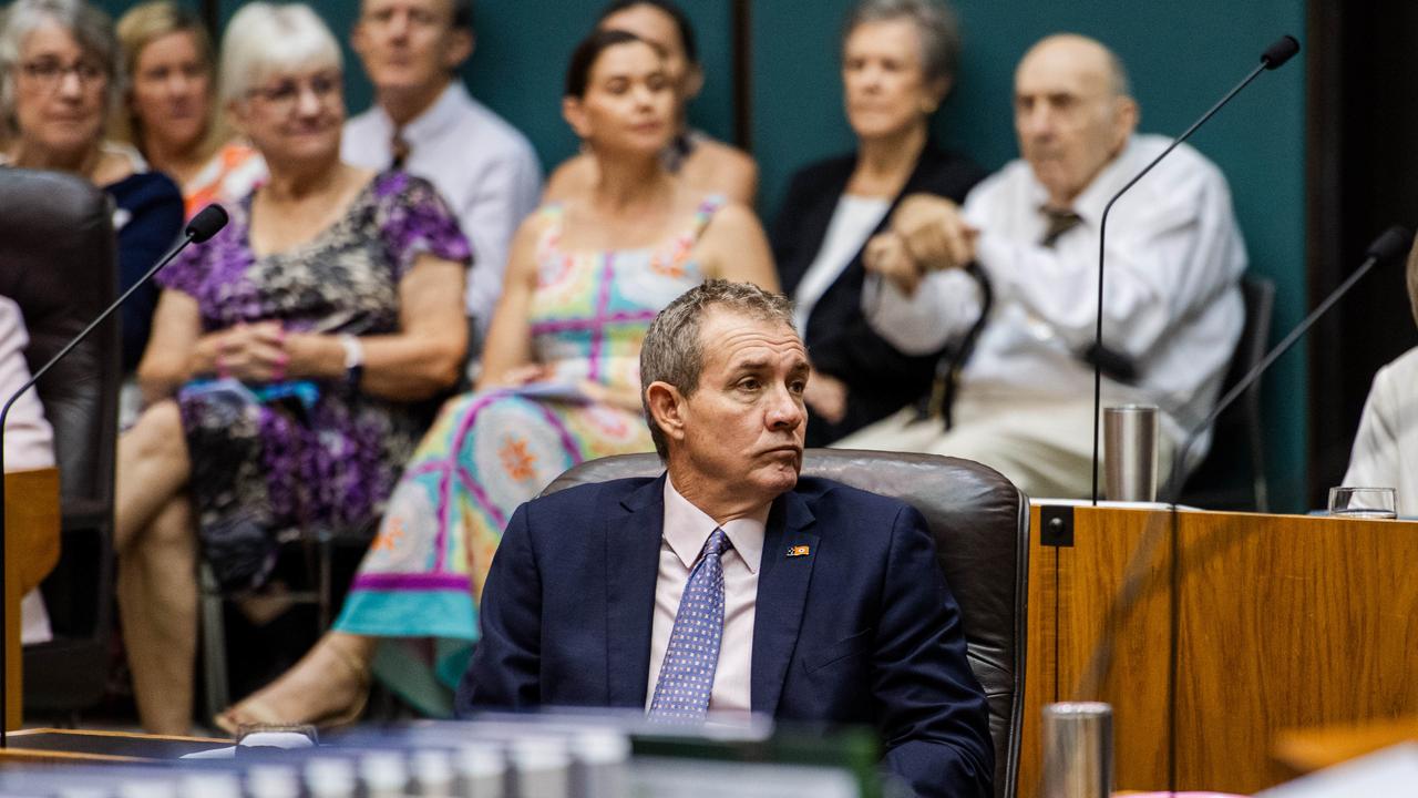 Recreational fishing minister Gerald Maley at the 15th Legislative Assembly of the Northern Territory. Picture: Pema Tamang Pakhrin