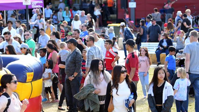 One-year anniversary of the precinct’s opening in 2017. Picture: Simon Bullard