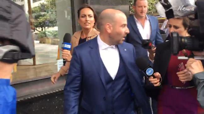 George Calombaris leaves Sydney's Downing Centre Court