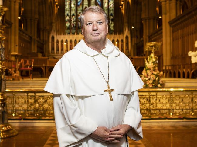 Archbishop Anthony Fisher will talk to his parishioners about George Pell’s conviction. Picture: Hollie Adams