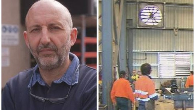 An Aussie manufacturing boss says the country is in "dire straits". Picture: Nine