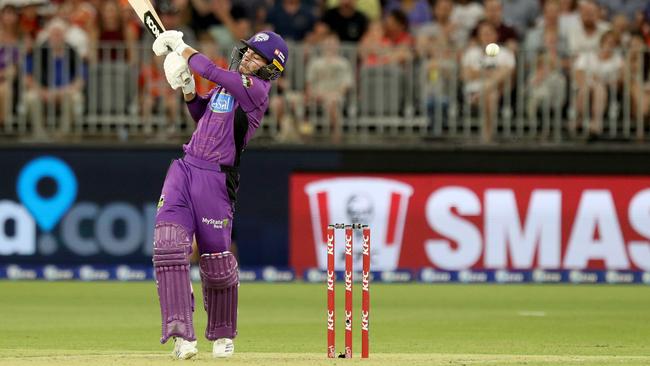 Caleb Jewell batting in Perth. Picture: RICHARD WAINWRIGHT/AAP