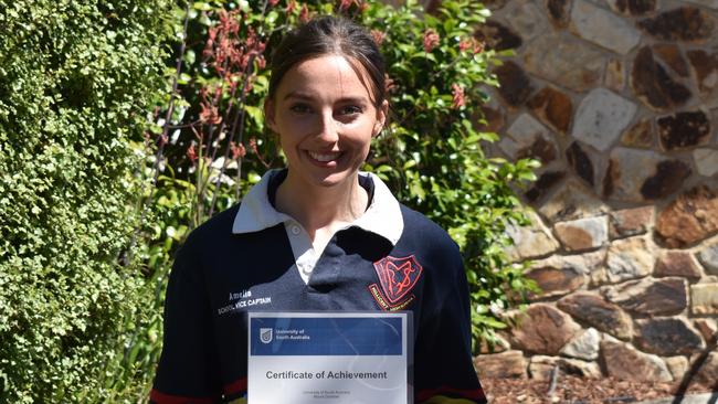 Amelia Ballantyne Millicent High School Dux. Picture: Supplied