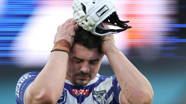 A dejected Reed Mahoney after the loss. Picture: Jeremy Ng/Getty