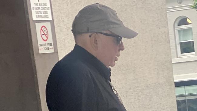 Russell James Smerdon, 66, leaves the Brisbane Magistrates Court on January 30, 2023.