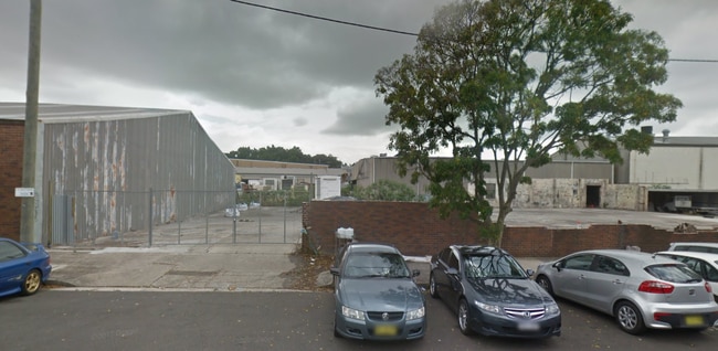 Part of the almost-empty lot at 1 to 9 Rich St, Marrickville, which will be transformed into a creative hub. Picture: Google images