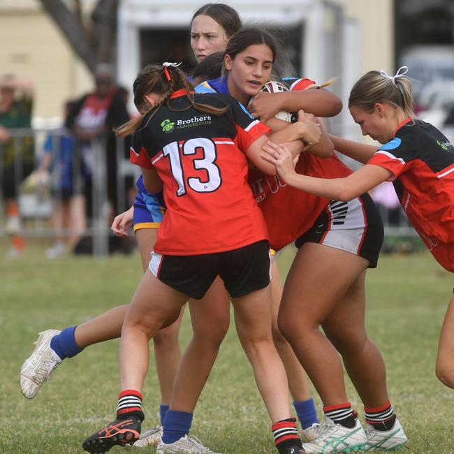 Women's game between Kirwan High and St Margaret Mary's College at Kirwan High. Picture: Evan Morgan