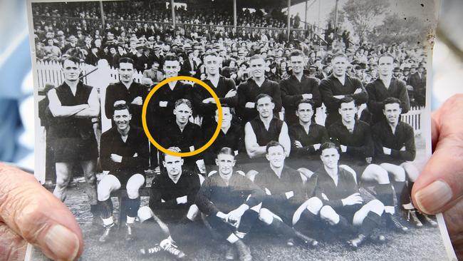 Fitzroy Football Club’s oldest surviving player is 99-year-old Bob Sayers. Picture: Wayne Ludbey