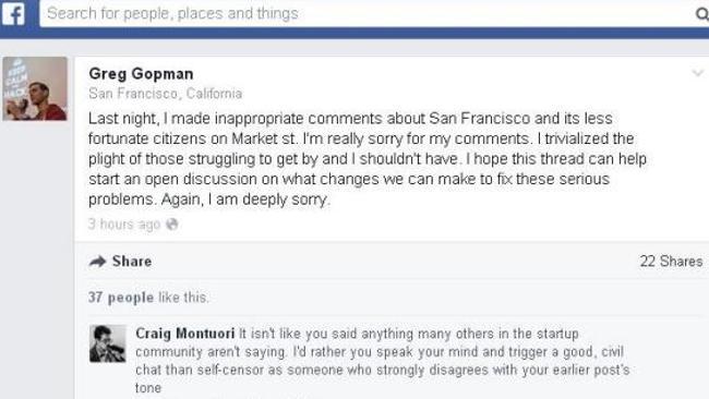 Tech entrepreneur Greg Gopman is in hot water after posting a rant against the homeless in San Francisco. But some people agr...