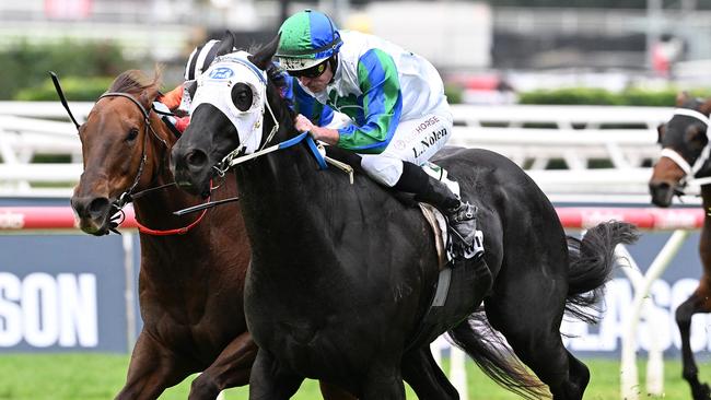 I Wish I Win wins the Kingsford Smith Cup. Picture: Grant Peters - Trackside Photography.