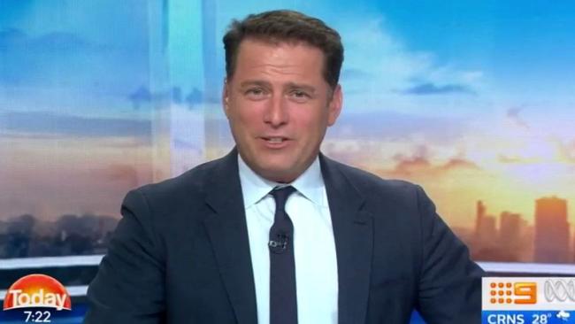 Because he’s worth it: Karl Stefanovic soldiers on the day after his Today co-host Lisa Wilkinson departed Nine Network.