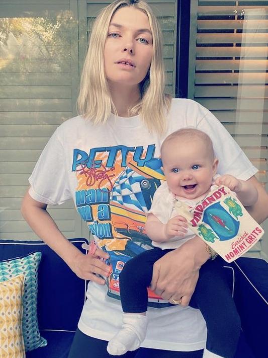 Jessica Hart and daughter Baby-Rae Kirkham. Picture: Instagram