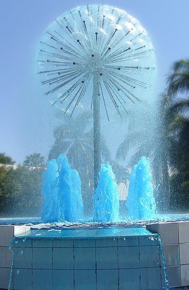 This image of the fountain at the Mackay civic precinct, taken by CQUniversity student Melissa Arnold is part of a showcase of the Mackay region presented to the Regional Economic Development Corporation.