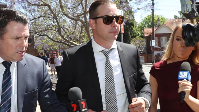 Stuart Webb leaves Waverley Local Court. Picture: John Grainger