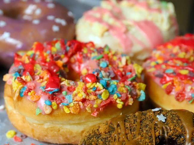 Mardi Gras doughnuts form Donut Papi. Picture: Jenifer Jagielski