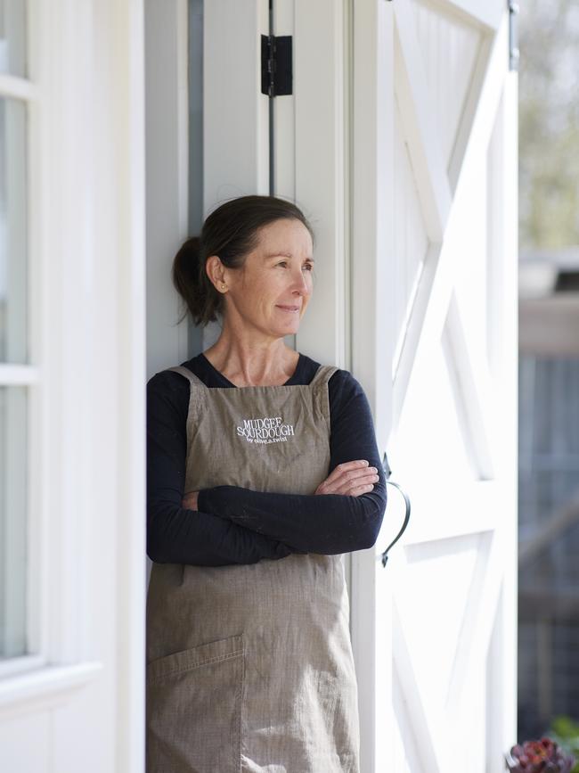 Rebecca Sutton of Mudgee Sourdough and Olive a Twist at the back of Mudgee Corner store. Photo: WISH/Nick Cubbin