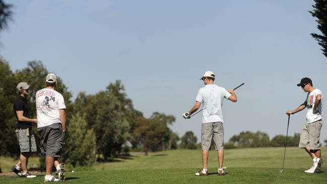 Golfers at Croydon’s Dorset Golf Course, which could be overhauled as part of Maroondah Council’s review of the sport.