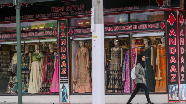 Dandenong’s Little India precinct. Picture: Wayne Taylor.