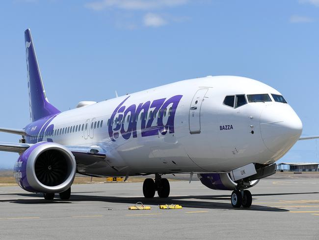 The inaugural Gold Coast to Townsville flight. Picture: Shae Beplate.