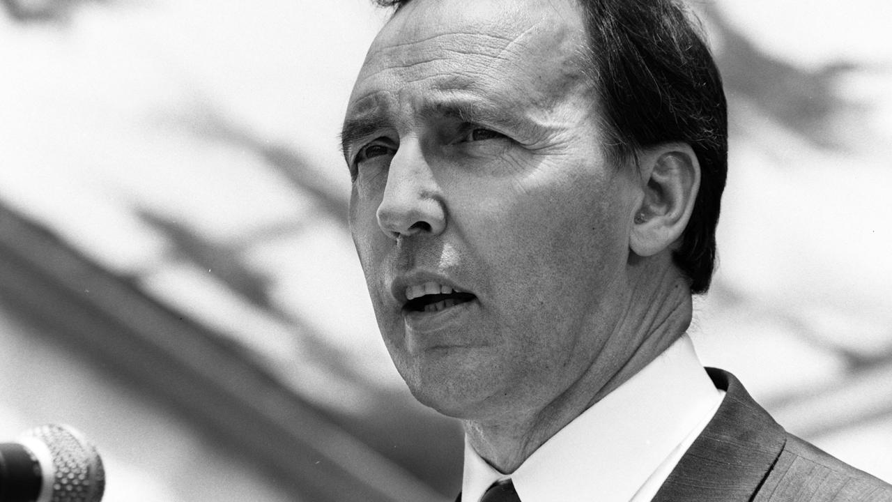 Prime Minister Paul Keating, pictured here is launching the International Year of Indigenous People, at Redfern Park in Sydney on December 12, 1992.