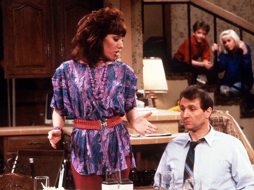 Katey Sagal,  Ed O'Neill with David Faustino and Christina Applegate on Married … with Children. Picture: Supplied